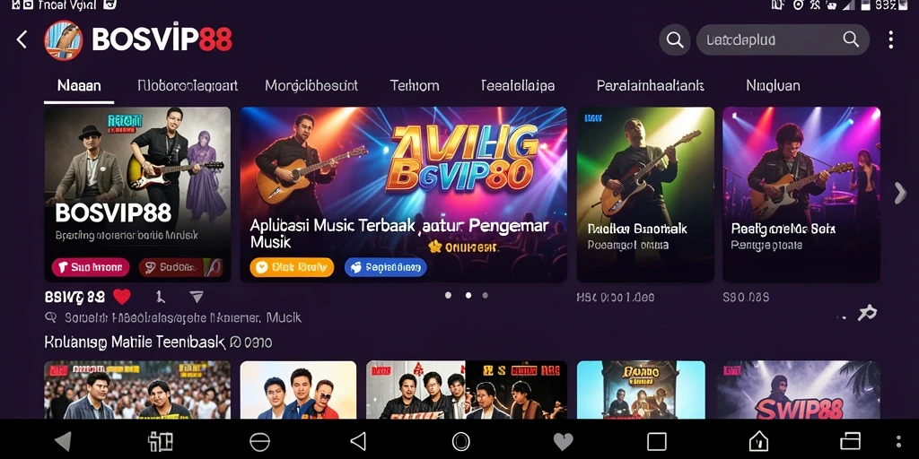 Screenshot gameplay BOSVIP88 menampilkan fitur musik yang menarik dan beragam.