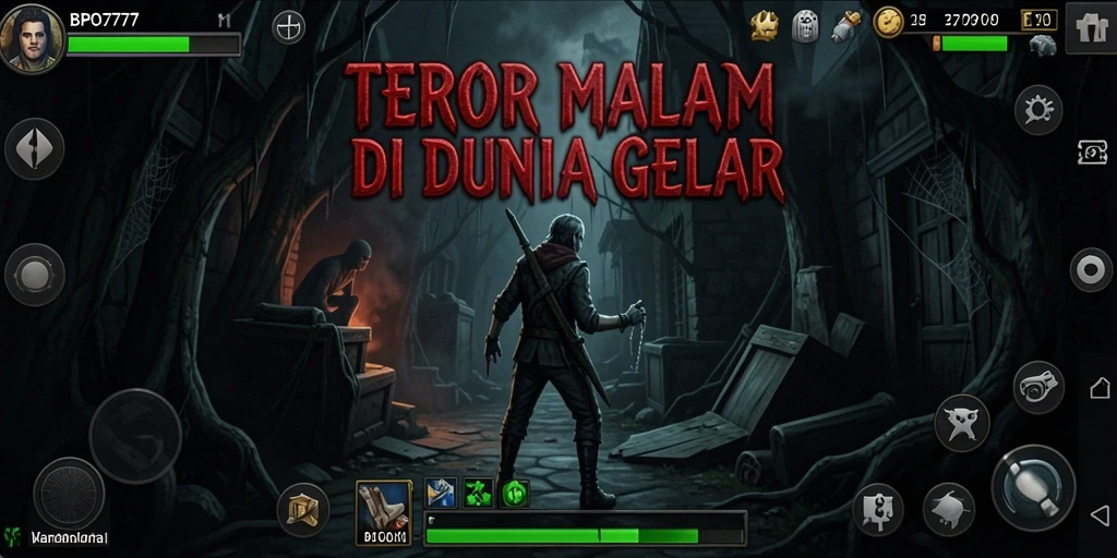 Gameplay seram BPO777 yang penuh ketegangan.