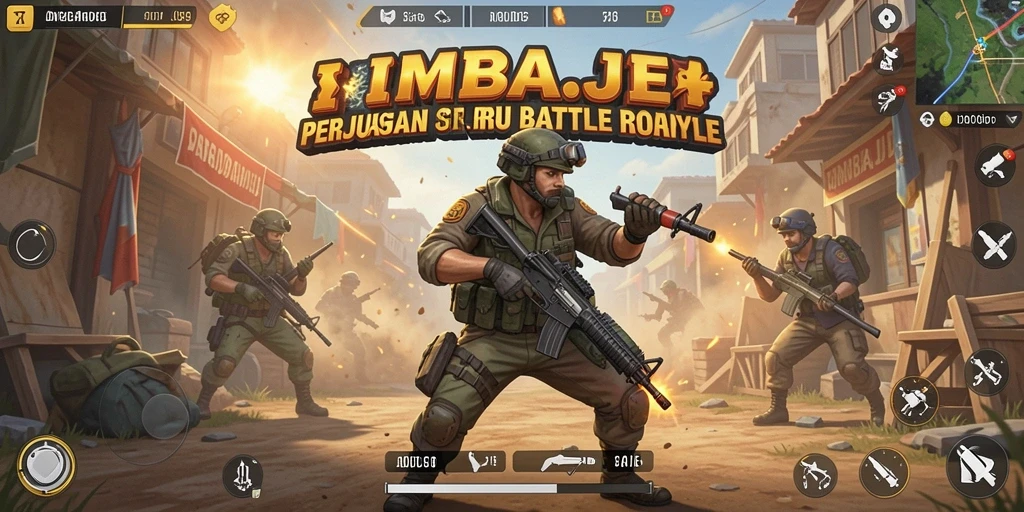 Gameplay seru IMBAJP di medan pertempuran Battle Royale.