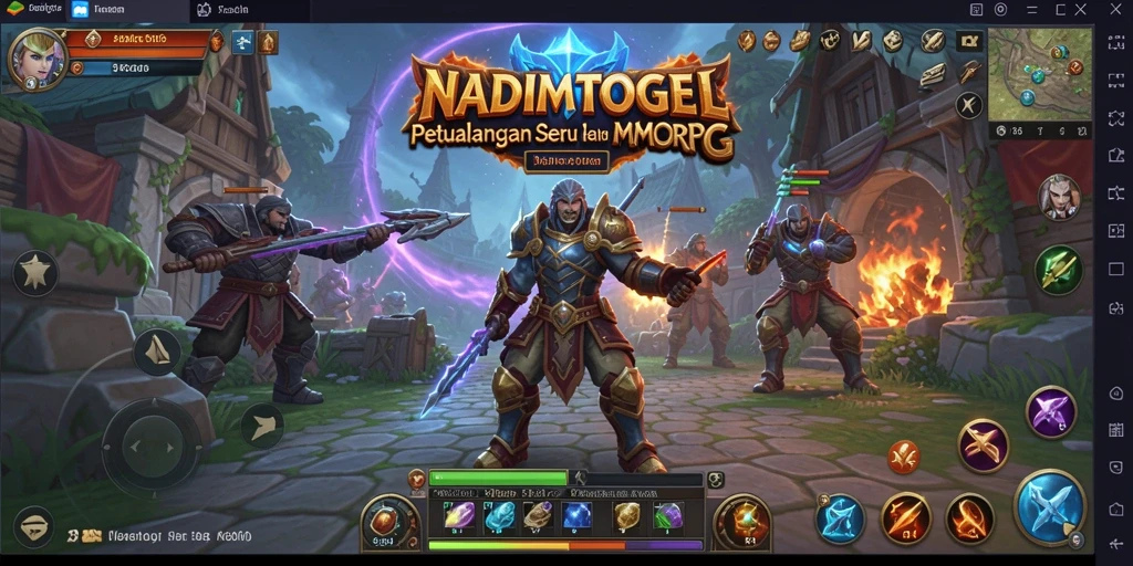 Tampilan gameplay seru dari NADIMTOGEL MMORPG yang mengasyikkan.