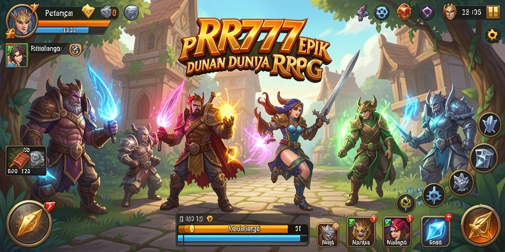 Screenshot gameplay RR777 menampilkan aksi mendebarkan dalam dunia RPG.