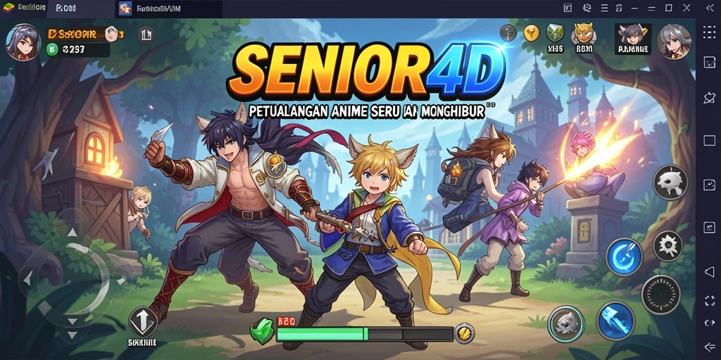 Gameplay seru dengan karakter anime yang menarik.