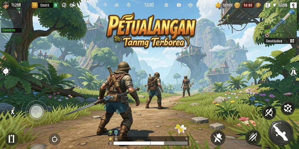 Screenshot gameplay TO288 menampilkan eksplorasi tanpa batas dalam dunia terbuka.